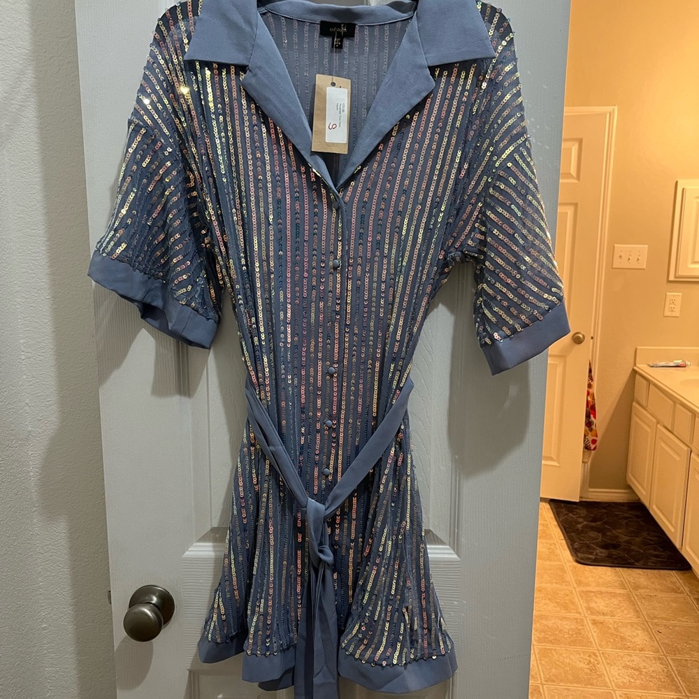 Womens Blue Party Dress